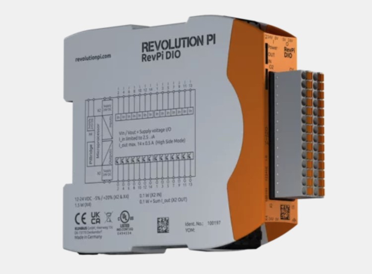 RevPi DIO digital I/O expansion module